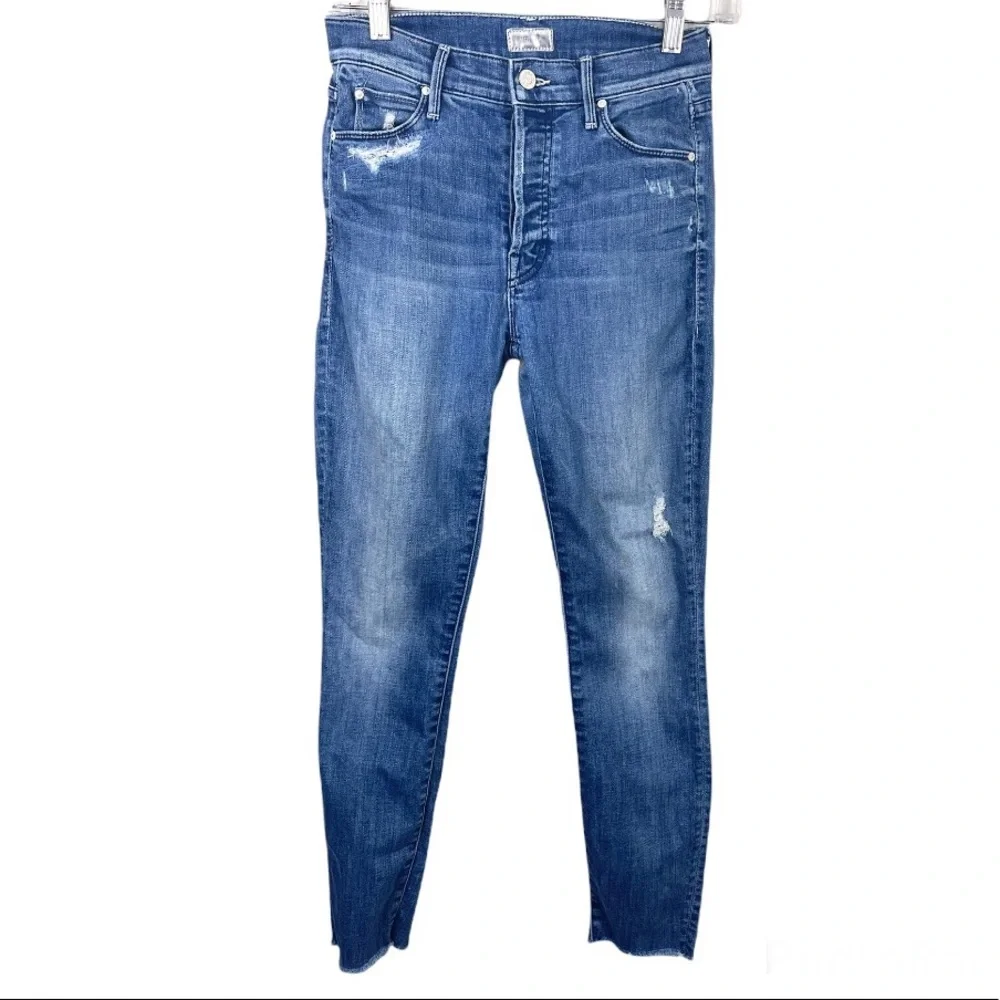 MOTHER Stunner Ankle Fray Jeans Size 25_7